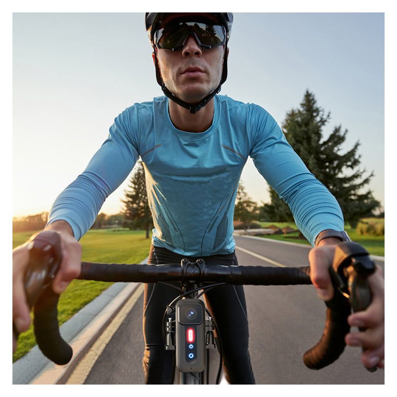 Rejestrator Rowerowy 1080P z Lampką Tylną Kamera Wielofunkcyjna Bezpieczeństwo na Rowerze Łatwa Instalacja