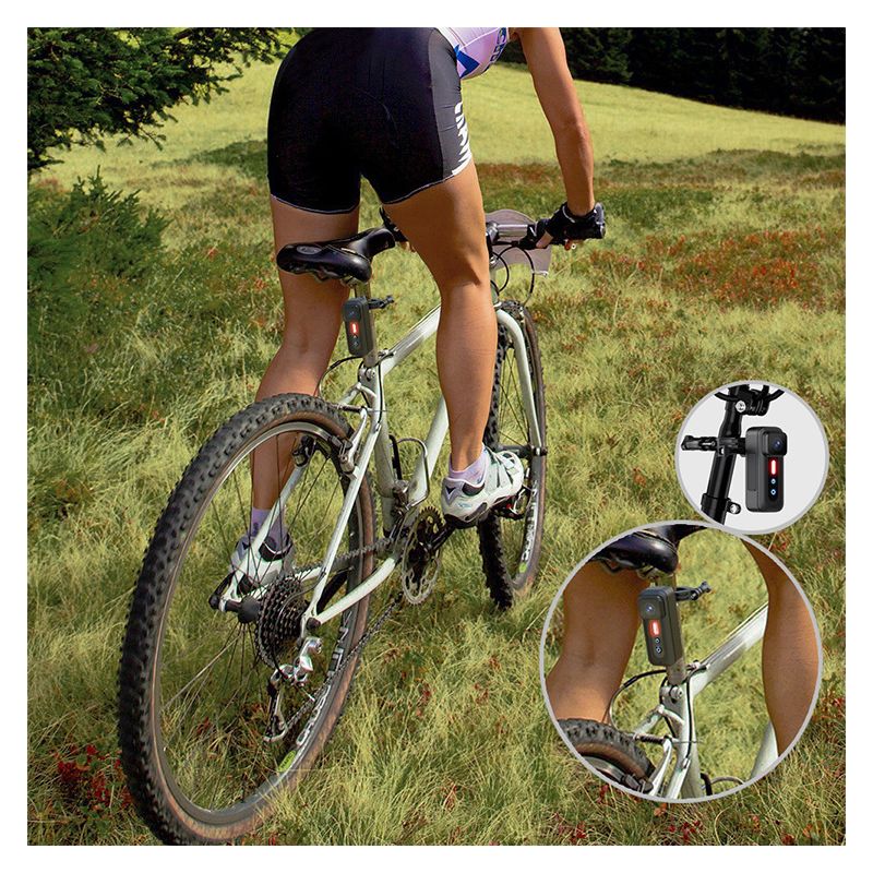 Rejestrator Rowerowy 1080P z Lampką Tylną Kamera Wielofunkcyjna Bezpieczeństwo na Rowerze Łatwa Instalacja