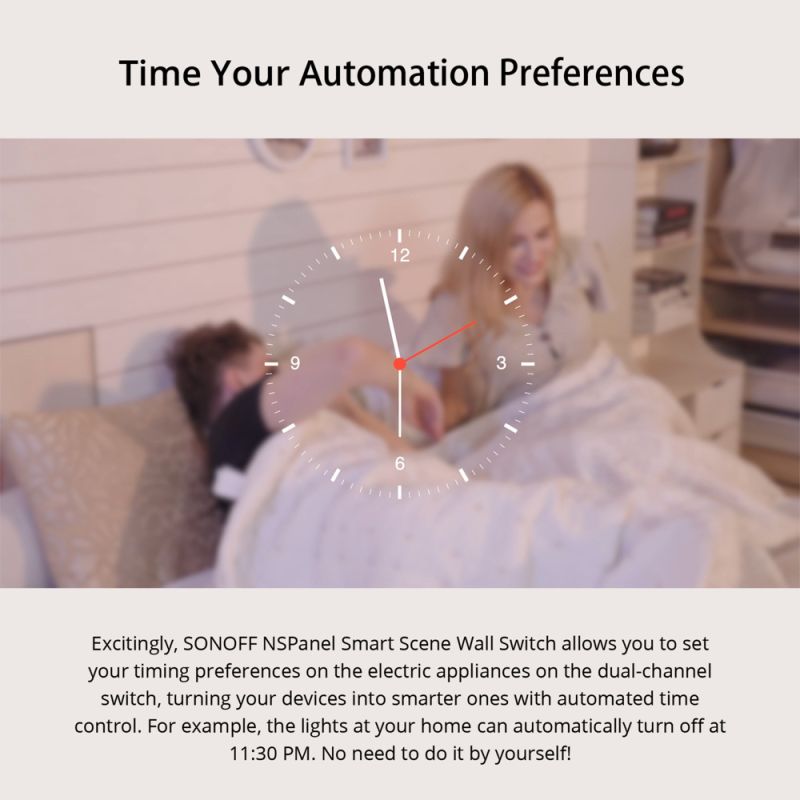 SONOFF NSPanel przełącznik inteligentny WiFi z dotykowym ekranem kompatybilny z Alexa Google Home Ewelink