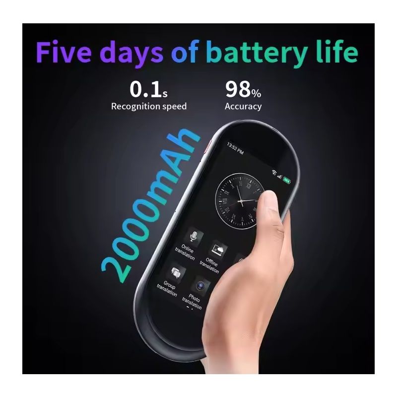 Tłumacz głosowy A10 4.1 cala inteligentne urządzenie do nauki języków i podróży międzynarodowych z tłumaczeniem offline