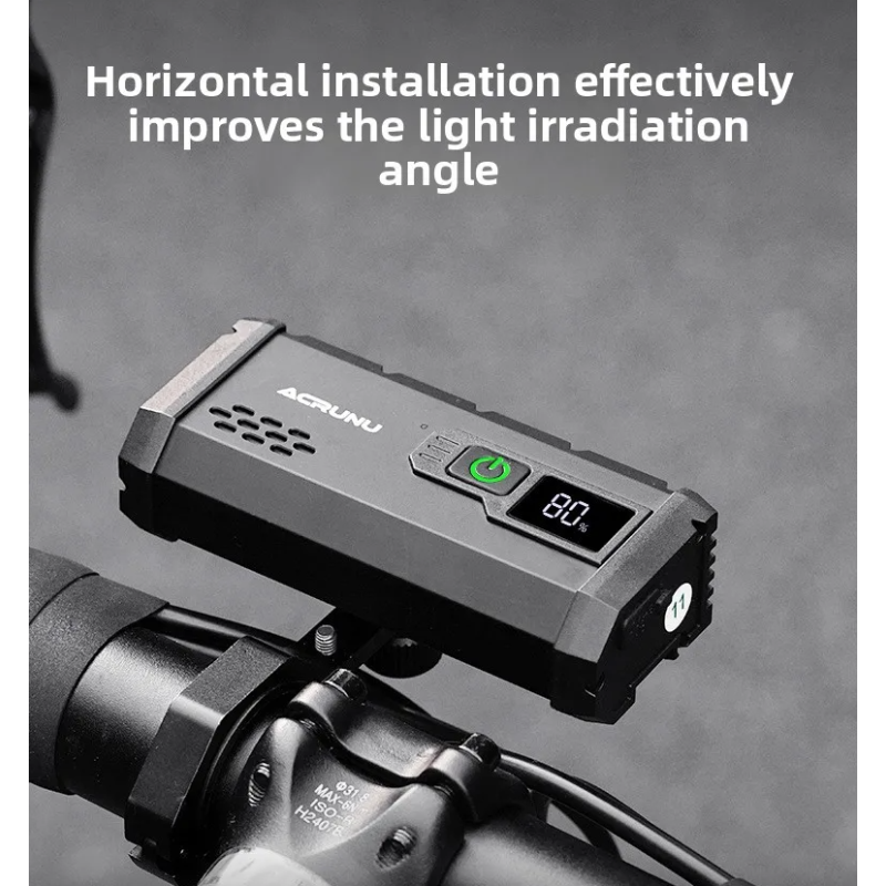 ACRUNU Lampka Rowerowa LED USB Ładowana | 4000 Lumenów, 4 Tryby | Bezpieczeństwo Jazdy