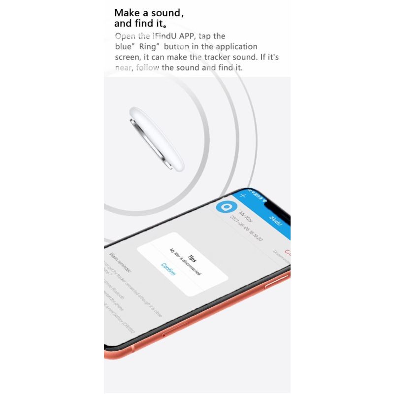 Mini lokalizator GPS Bluetooth 4.0 inteligentny śledzenie dzieci zwierząt kompaktowy design aplikacja iSearching