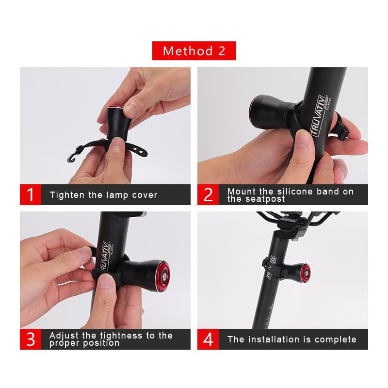 ANTUSI Q5 inteligentne tylne światło rowerowe LED auto start stop IPX6 wodoodporne akcesoria rowerowe bezpieczeństwo