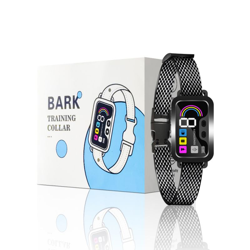 Inteligentna obroża przeciw szczekaniu PuPoPan wodoodporna z blokadą szczekania komfortowa dla psa