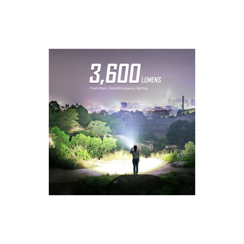 Latarka LED IMALENT BL50 3600 Lumenów ładowanie typu C kompaktowa konstrukcja idealna do przygód na świeżym powietrzu.