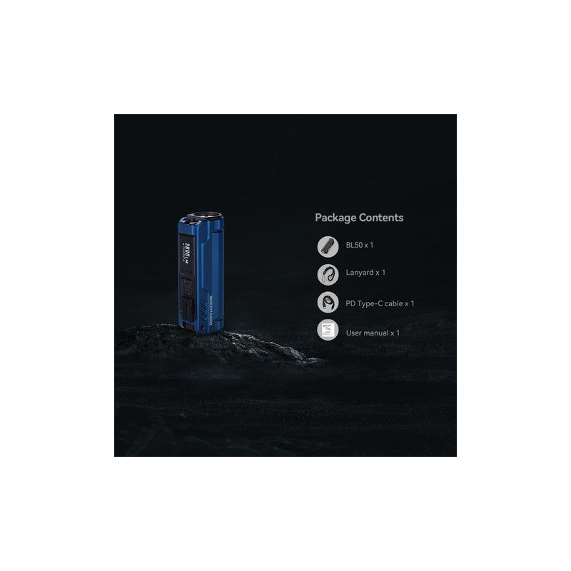 Latarka LED IMALENT BL50 3600 Lumenów ładowanie typu C kompaktowa konstrukcja idealna do przygód na świeżym powietrzu.