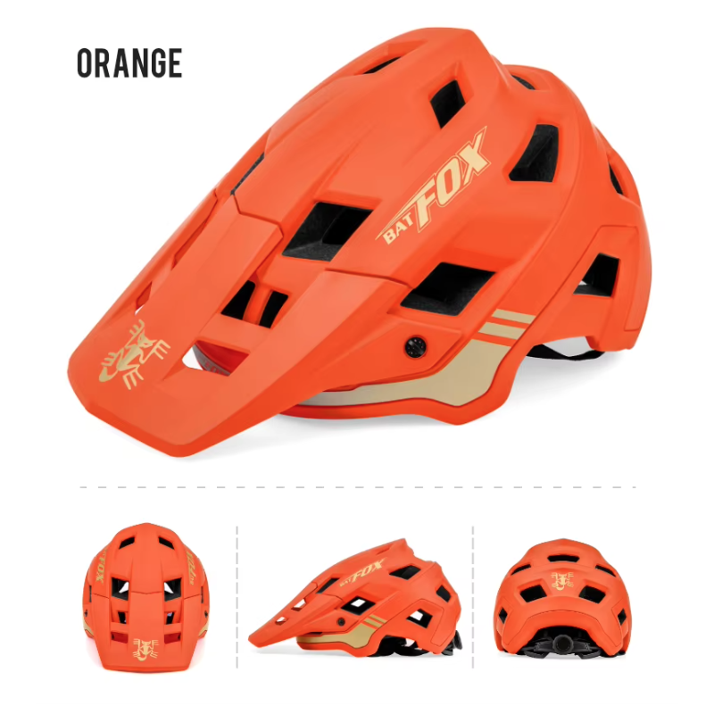 Kask Rowerowy BATFOX Lekki Dla Dorosłych i Młodzieży Regulowany w Różnych Kolorach Technologia Formowania