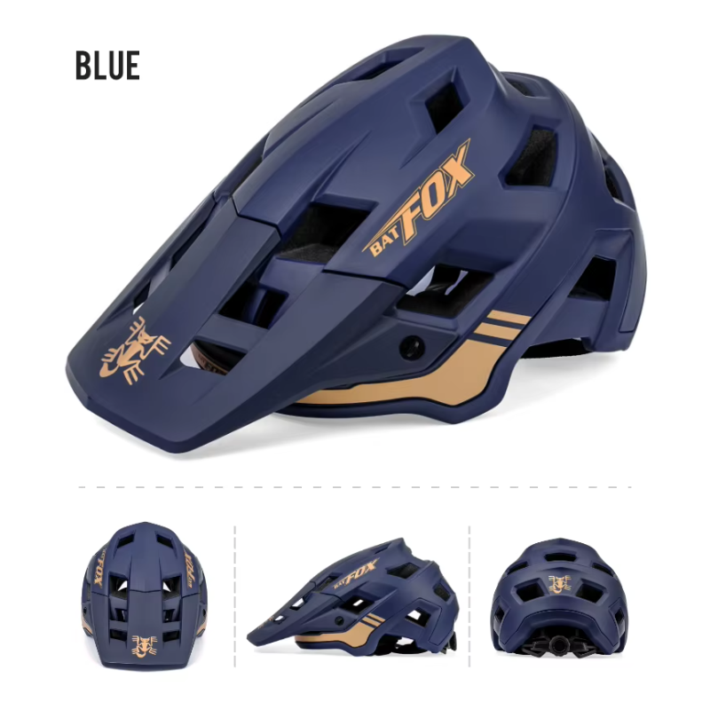 Kask Rowerowy BATFOX Lekki Dla Dorosłych i Młodzieży Regulowany w Różnych Kolorach Technologia Formowania