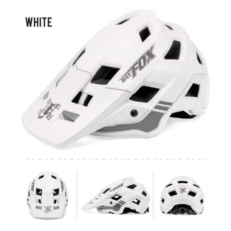 Kask Rowerowy BATFOX Lekki Dla Dorosłych i Młodzieży Regulowany w Różnych Kolorach Technologia Formowania