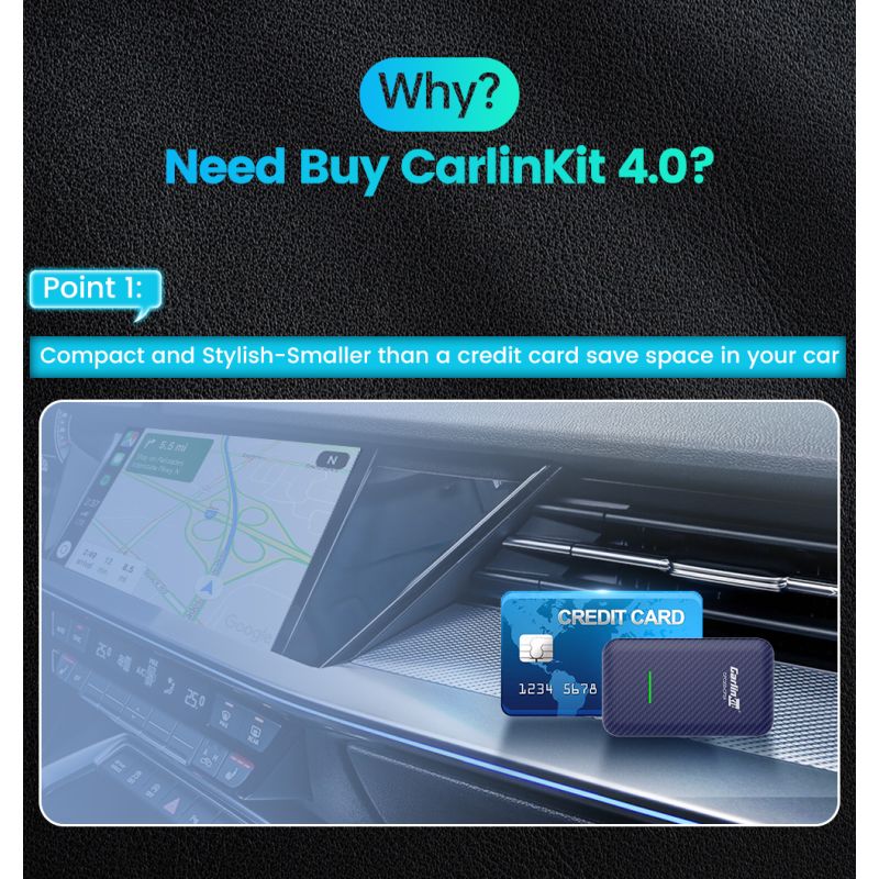CarlinKit 4.0 Bezprzewodowy CarPlay Box Adapter Plug and Play Łatwa Instalacja dla Audi VW Porsche Kia