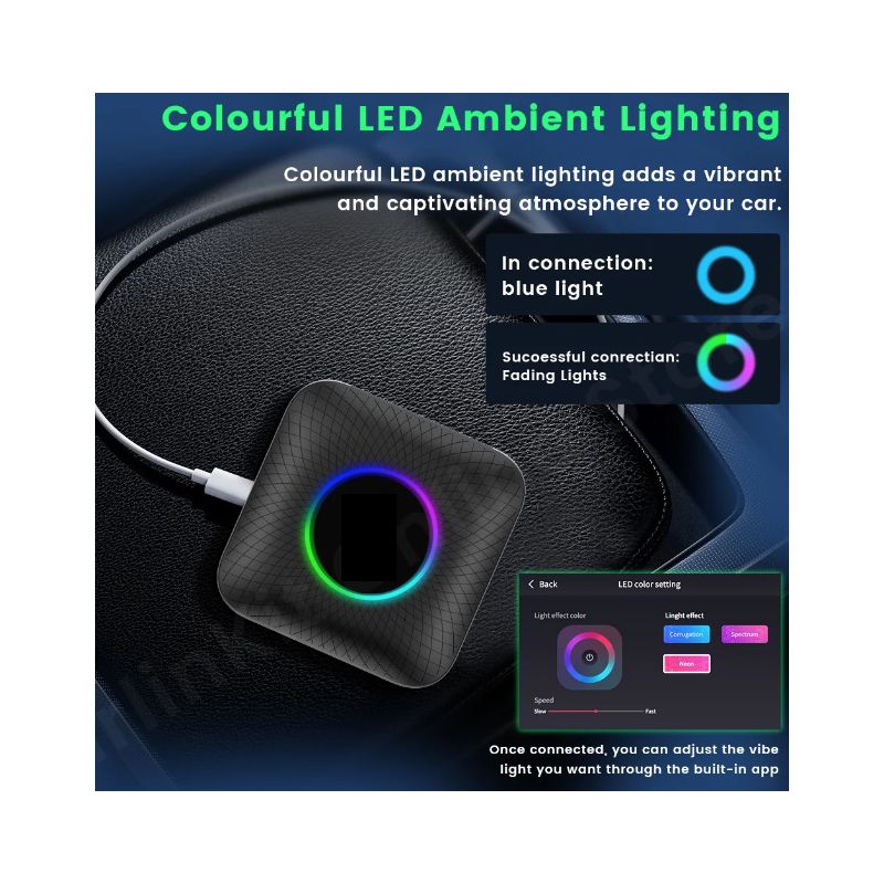 CarlinKit Smart TV Box CarPlay Android 13 przewodowy do bezprzewodowego z YouTube Netflix multimedialna rozrywka