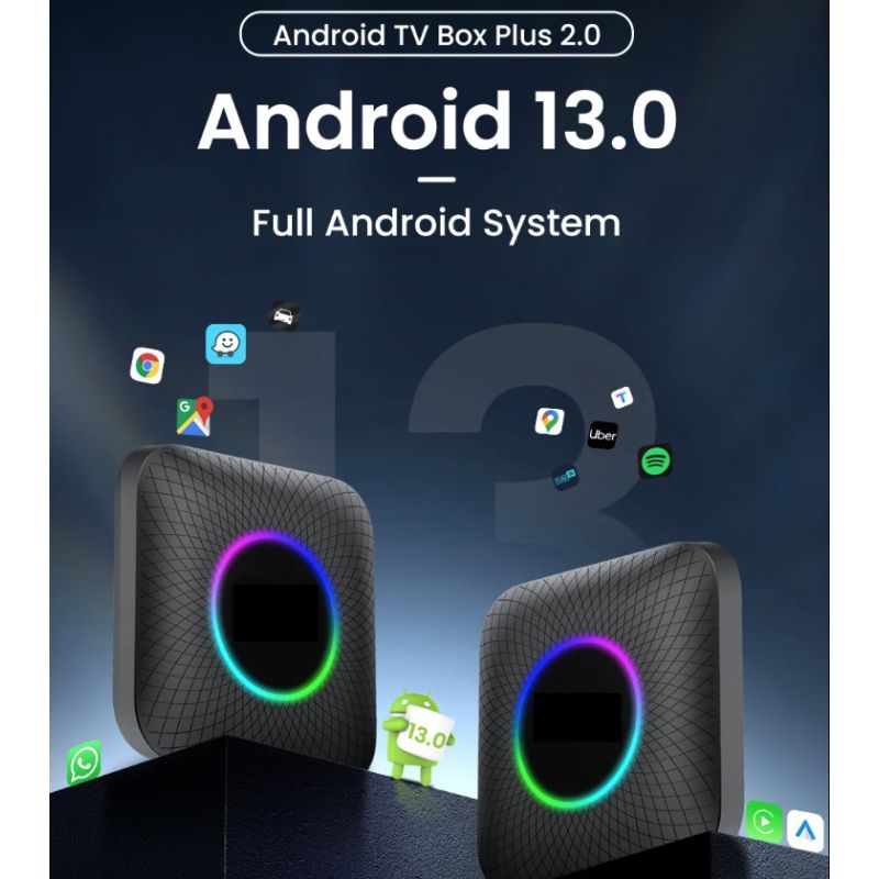 CarlinKit Smart TV Box CarPlay Android 13 przewodowy do bezprzewodowego z YouTube Netflix multimedialna rozrywka