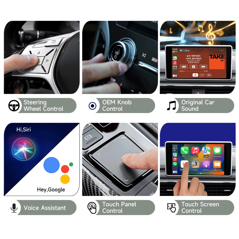 CarlinKit 2air 5.0 adapter CarPlay bezprzewodowy i Android Auto bezprzewodowy kompaktowy inteligentny box