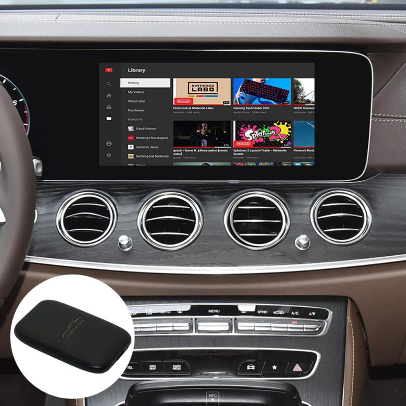 Bezprzewodowy adapter Carplay Box Netflix YouTube multimedialne pudełko wideo idealne akcesoria samochodowe