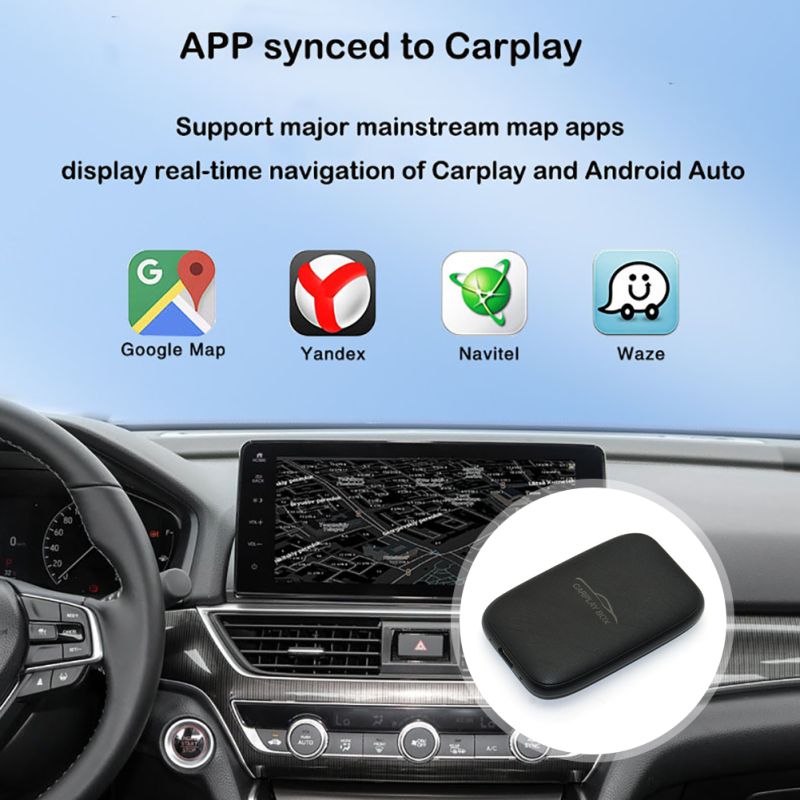 Bezprzewodowy adapter Carplay Box Netflix YouTube multimedialne pudełko wideo idealne akcesoria samochodowe