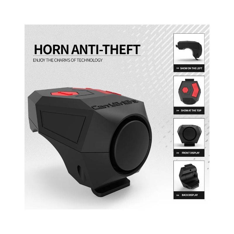 CarryBright CBH3 dzwonek elektryczny 120dB ładowanie USB IP65 wodoodporny klakson do rowerów miejskich i górskich