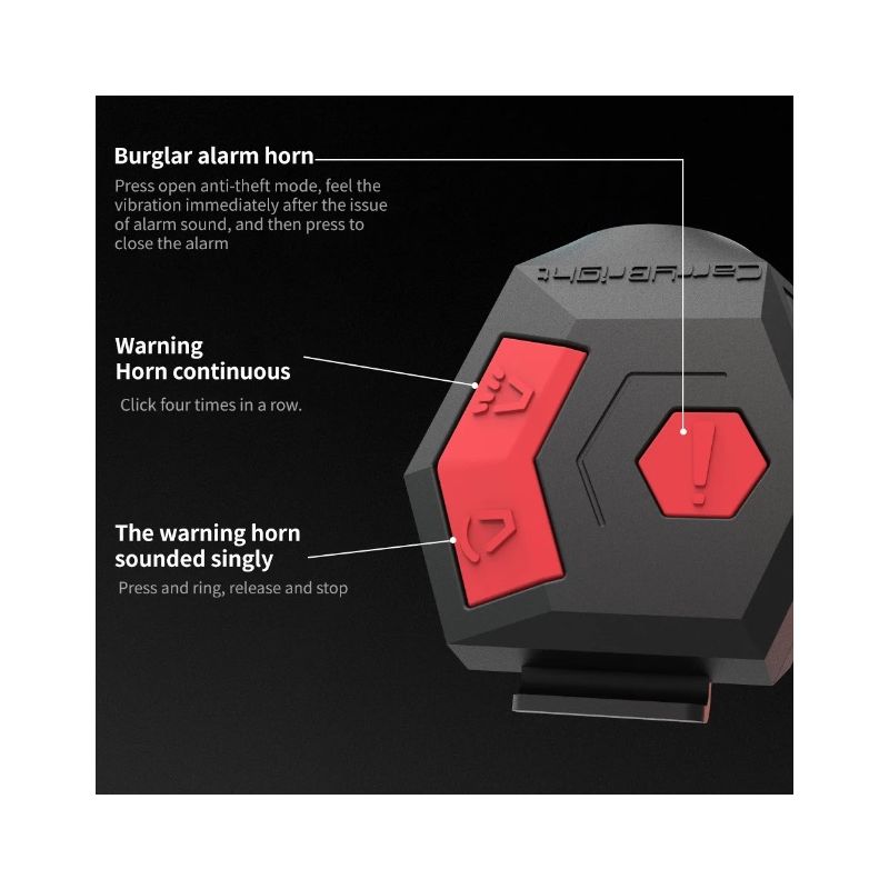 CarryBright CBH3 dzwonek elektryczny 120dB ładowanie USB IP65 wodoodporny klakson do rowerów miejskich i górskich