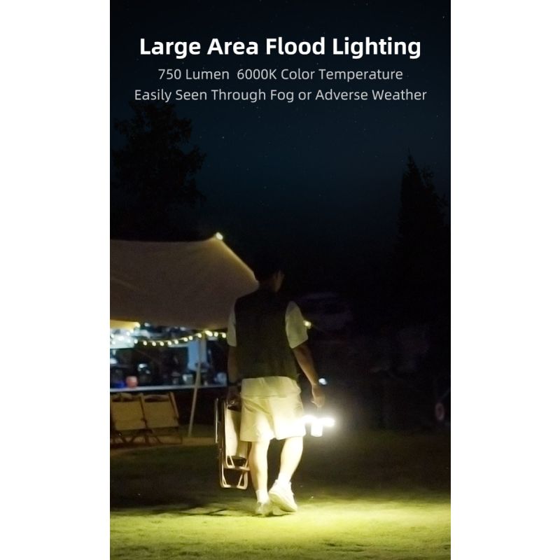 Klarus CL2 składane światło kempingowe 750 lumenów ochrona oczu 90-stopniowe żarówki 7 trybów światła