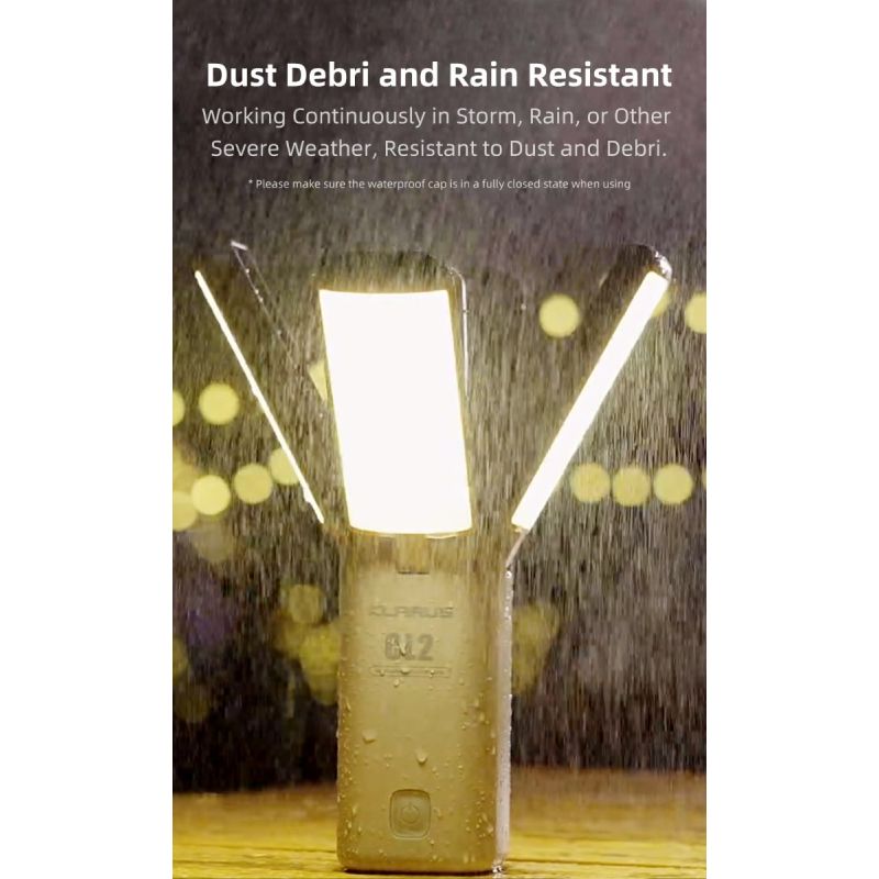 Klarus CL2 składane światło kempingowe 750 lumenów ochrona oczu 90-stopniowe żarówki 7 trybów światła