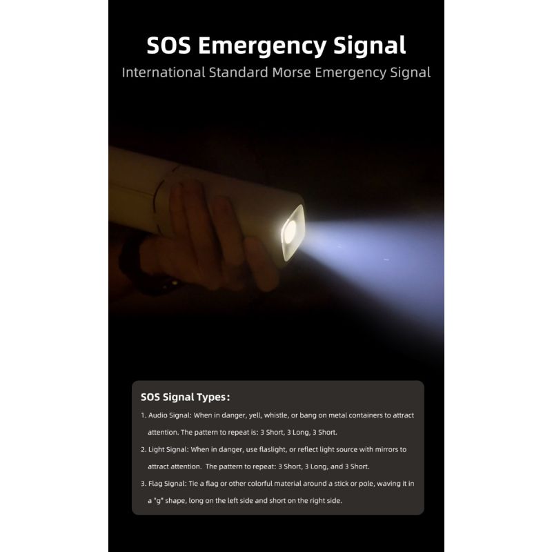 Klarus CL2 składane światło kempingowe 750 lumenów ochrona oczu 90-stopniowe żarówki 7 trybów światła