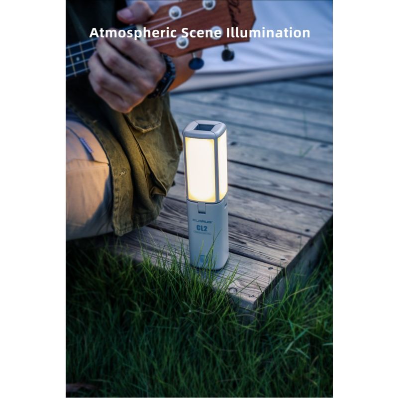 Klarus CL2 składane światło kempingowe 750 lumenów ochrona oczu 90-stopniowe żarówki 7 trybów światła