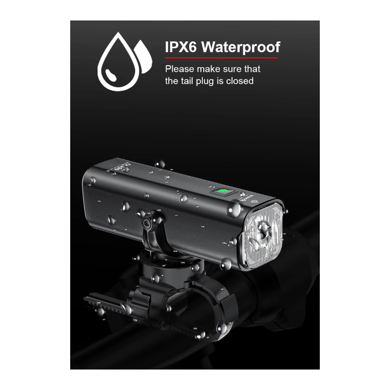 TOWILD CL600 lampka rowerowa LED ładowana USB wodoodporny reflektor 2000mAh idealny na nocna jazda