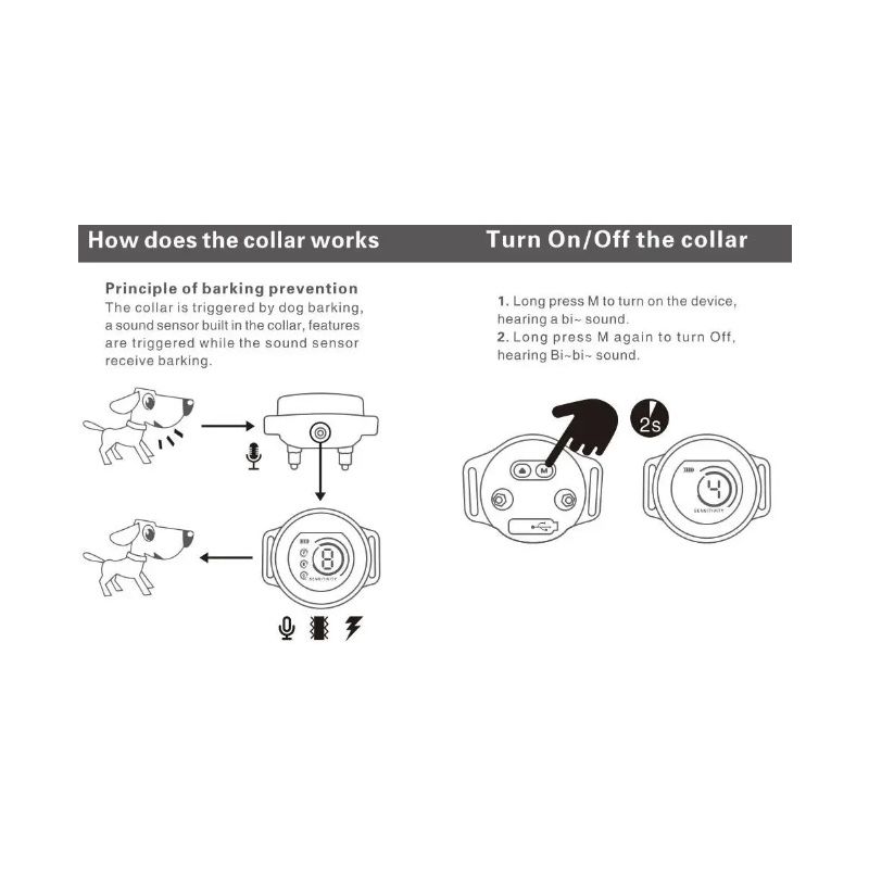 Inteligentna Automatyczna Obroża Przeciw Szczekaniu z Akumulatorem Skuteczne Zarządzanie Szczekaniem Wodoodporna