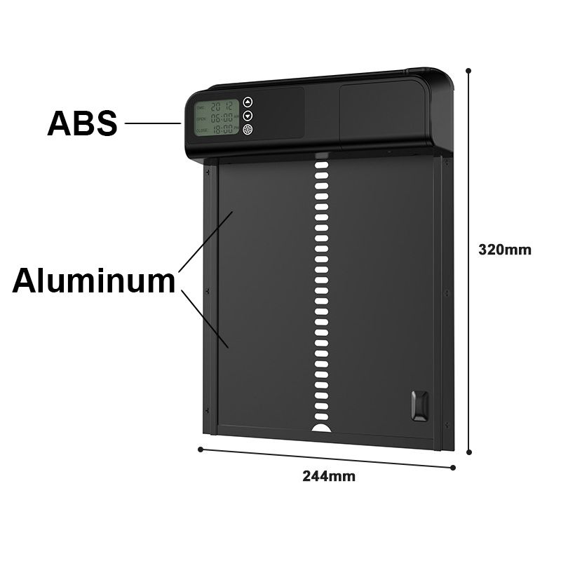 Inteligentne Wodoodporne Drzwi Klatki z Automatycznym Silnikiem Timer Automatyczny do Drzwi Kurnika