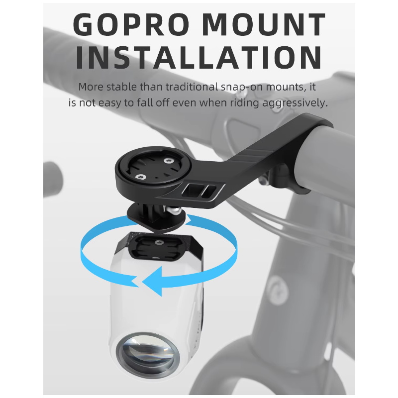 Rowerowe przednie światła 1600 lumenów wiszące kable wysoka jasność z inteligentnym pilotem zdalnego sterowania