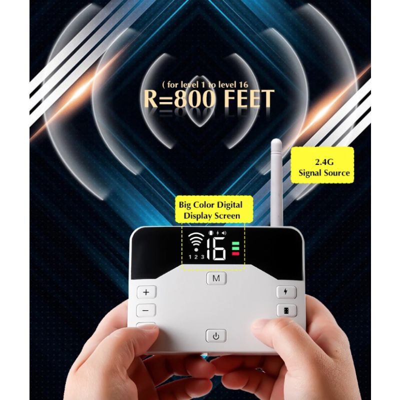 Bezprzewodowy Elektroniczny System Ogrodzeniowy dla Psów z Zdalną Obrożą Treningową i Bezpieczne Granice