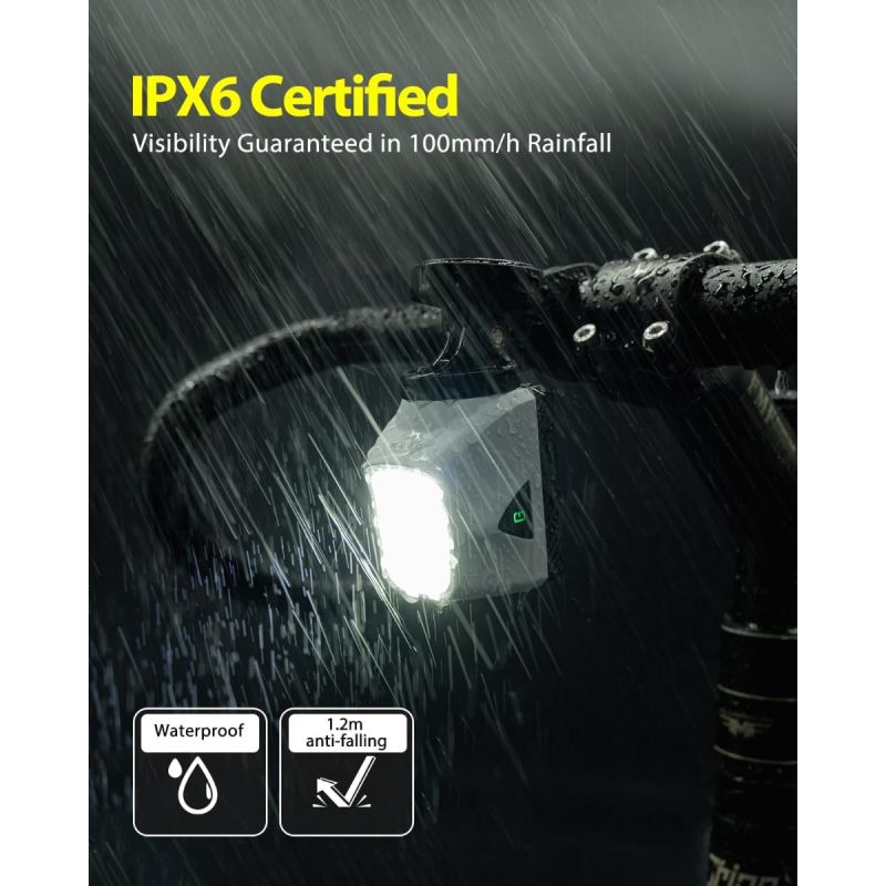 Odkryj TOWILD DLite 1700 DL1700: Mocna Lampka Rowerowa 1900 Lumenów, USB, Wodoodporna dla Jazdy Nocą