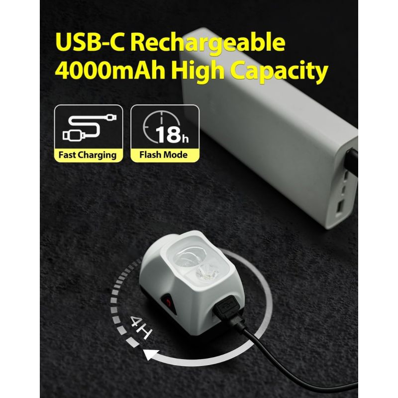 Odkryj TOWILD DLite 1700 DL1700: Mocna Lampka Rowerowa 1900 Lumenów, USB, Wodoodporna dla Jazdy Nocą