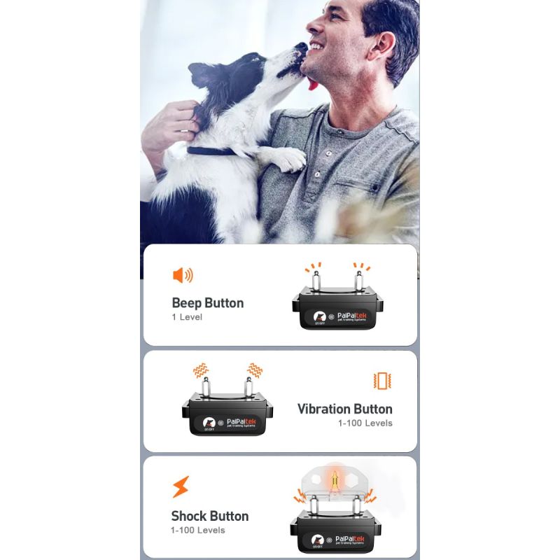 Nowa elektryczna obroża dla psa 1000m z funkcją blokady i regulowanymi trybami treningowymi kontrola szczekania