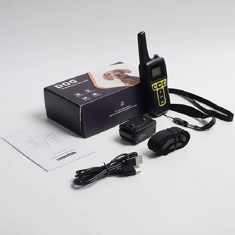 Nowa elektryczna obroża dla psa 1000m z funkcją blokady i regulowanymi trybami treningowymi kontrola szczekania