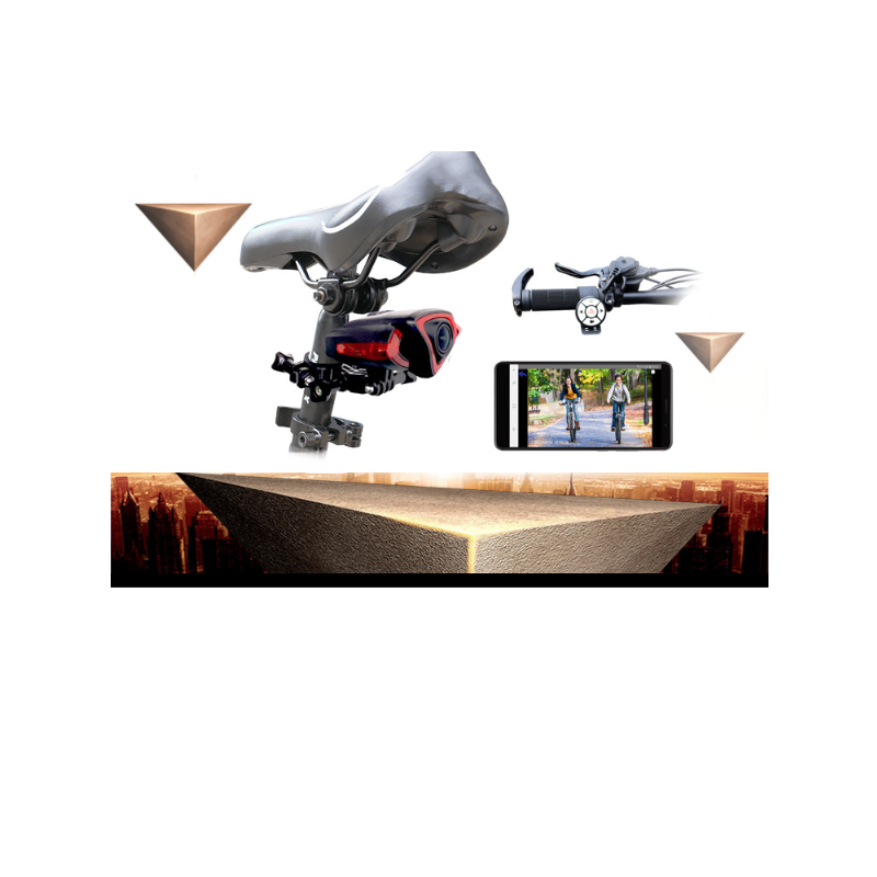 Rejestrator światła tylnego roweru z kamerą 1080P i zdalnym sterowaniem bezpieczeństwo na rowerze i widoczność