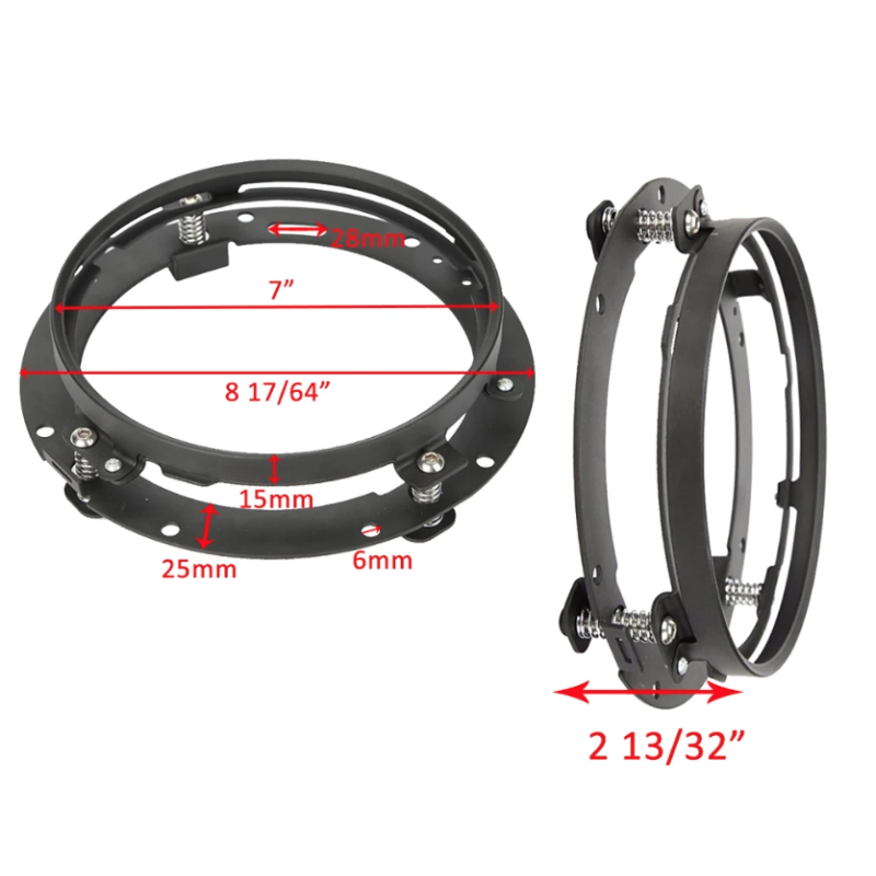 7-calowy reflektor LED 75W do Harley Jeep Wrangler Hummer wodoodporność IP67 odlew aluminium oświetlenie pojazdu