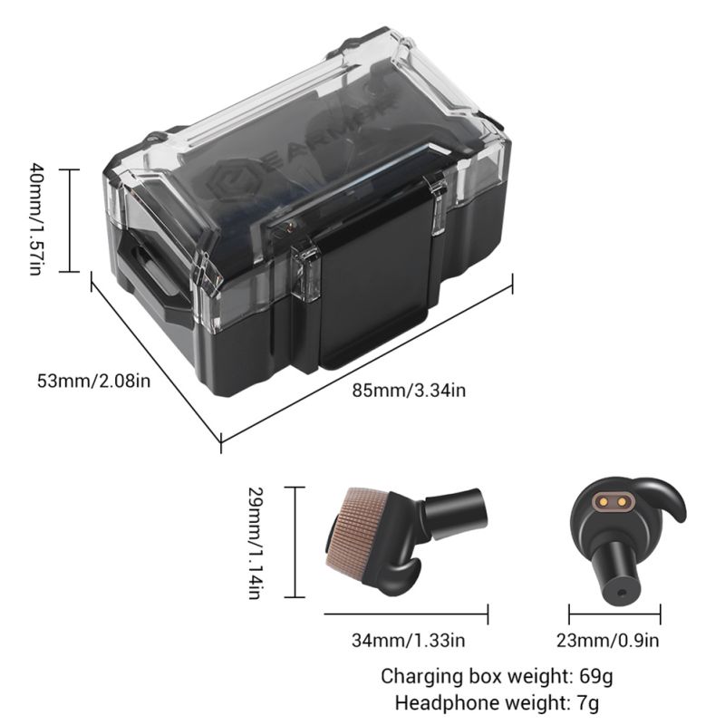 EARMOR M20 słuchawki taktyczne z zaawansowaną redukcją szumów ochrona w środowisku wysokiego hałasu