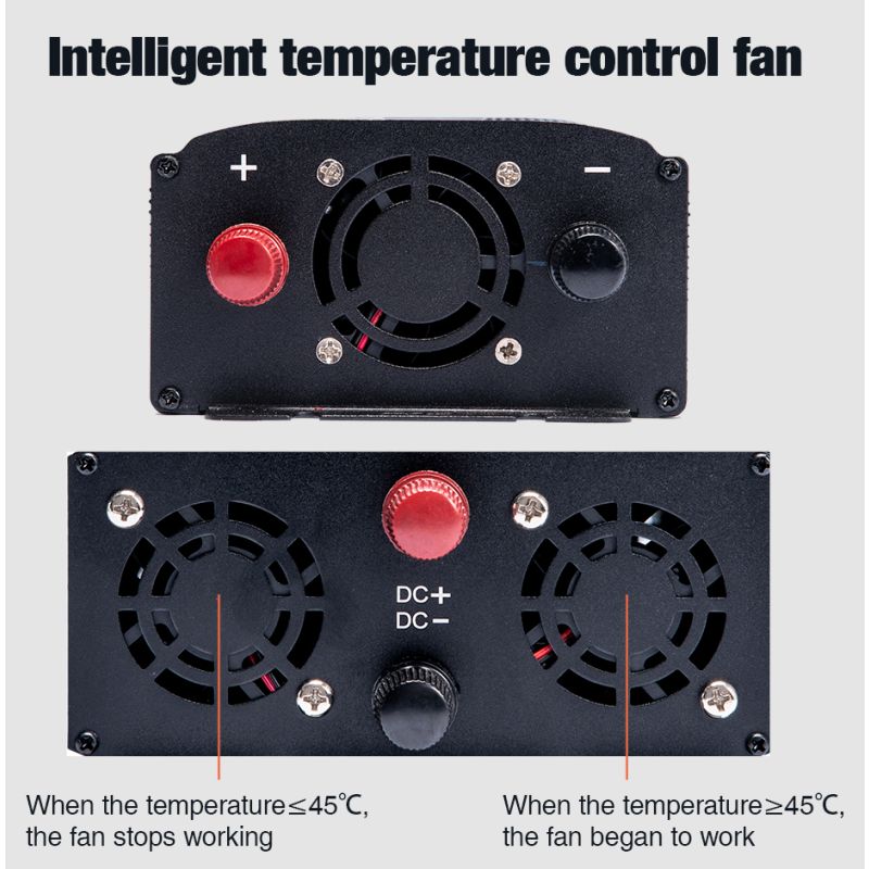 EASUN przetwornica napięcia czysta fala sinusoidalna 2000W-5000W zasilanie 12V/24V-220V ochrona elektroniki