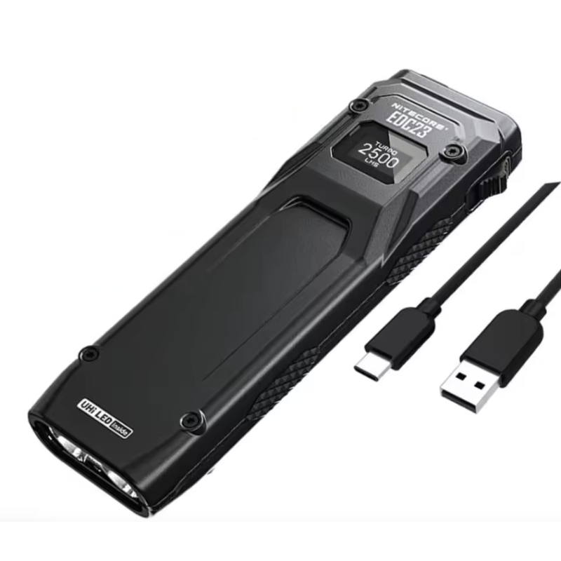 Latarka NITECORE EDC23 UHi LED 2500 lumenów jasna kompaktowa oświetlenie wysokiej wydajności ładowanie USB-C