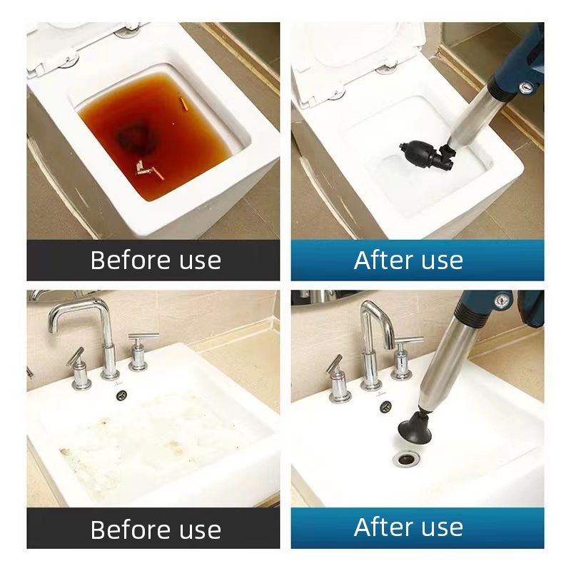 Elektryczne Narzędzie do Kanalizacji Blaster Powietrzny do Usuwania Zatorów i Czyszczenia Odpływów Łazienkowych