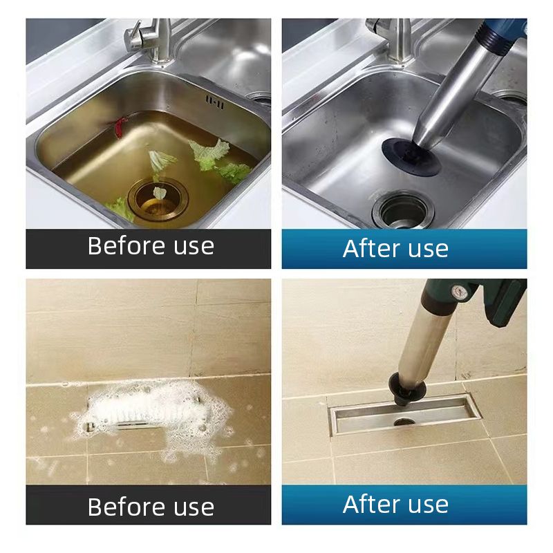 Elektryczne Narzędzie do Kanalizacji Blaster Powietrzny do Usuwania Zatorów i Czyszczenia Odpływów Łazienkowych