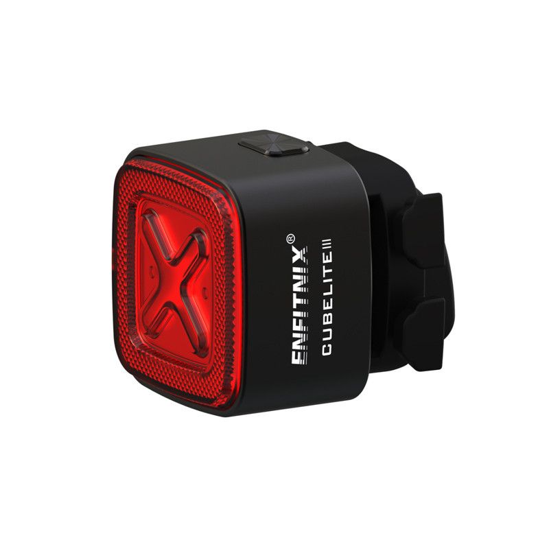 Enfitnix Cubelite III inteligentne światło tylne ultra jasne LED 30 lumenów kompaktowy design USB dla rowerzystów