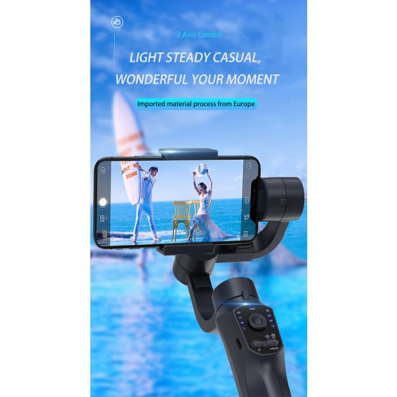 Stabilizator F10 Pro gimbal 3-osiowy podręczny do filmowania mobilnego kompatybilność z Android iPhone