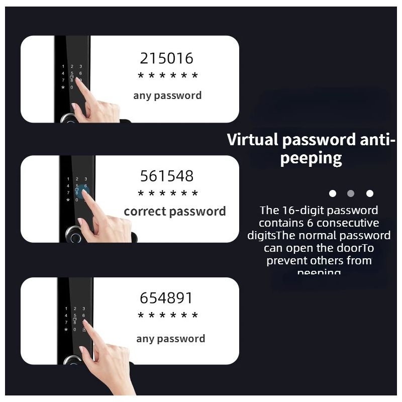 Elektroniczny inteligentny zamek do drzwi z biometrycznym odciskiem palca bezkluczowy dostęp bezpieczeństwo domowe