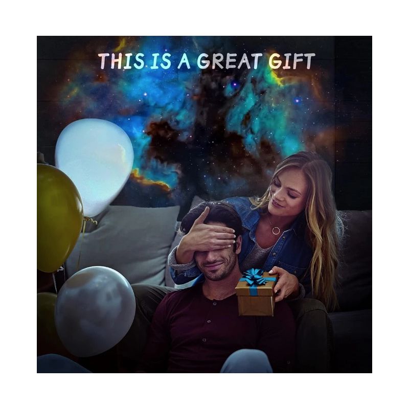 Lampka nocna Projektor Galaxy 360° planetarium dla dzieci i dorosłych relaksujący nastrój immersyjne doświadczenie