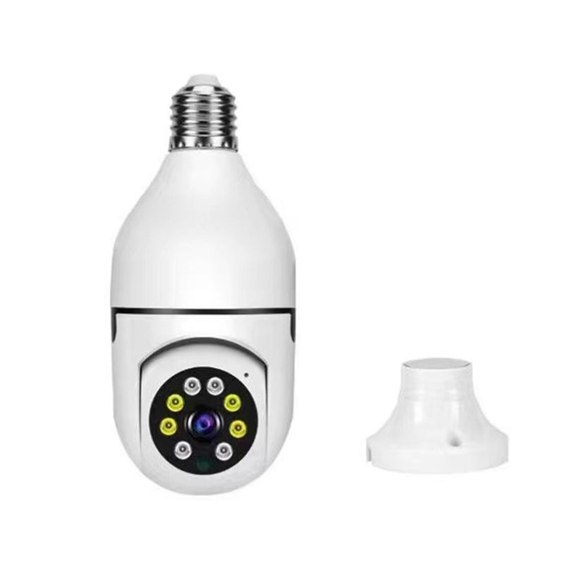 Inteligentna żarówka 5G WiFi E27 z kamerą monitorującą noktowizor dwukierunkowe audio automatyczne śledzenie