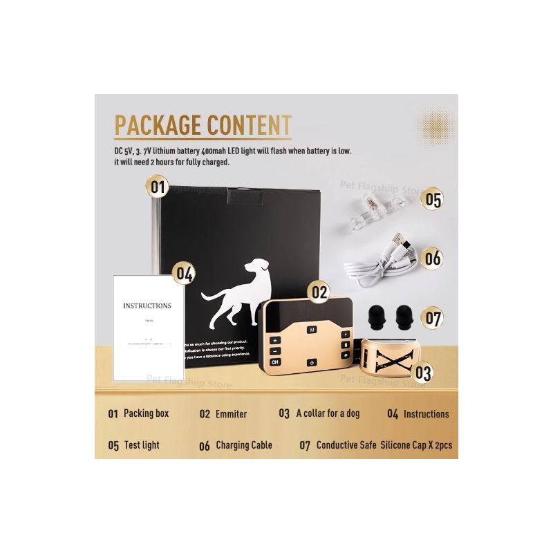 Bezprzewodowe Elektroniczne Ogrodzenie dla Psów i Obroża Szkoleniowa dla Psów Komfortowe Szkolenie Zwierząt