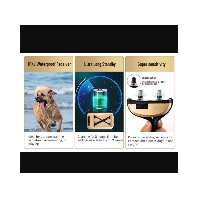 Bezprzewodowe Elektroniczne Ogrodzenie dla Psów i Obroża Szkoleniowa dla Psów Komfortowe Szkolenie Zwierząt