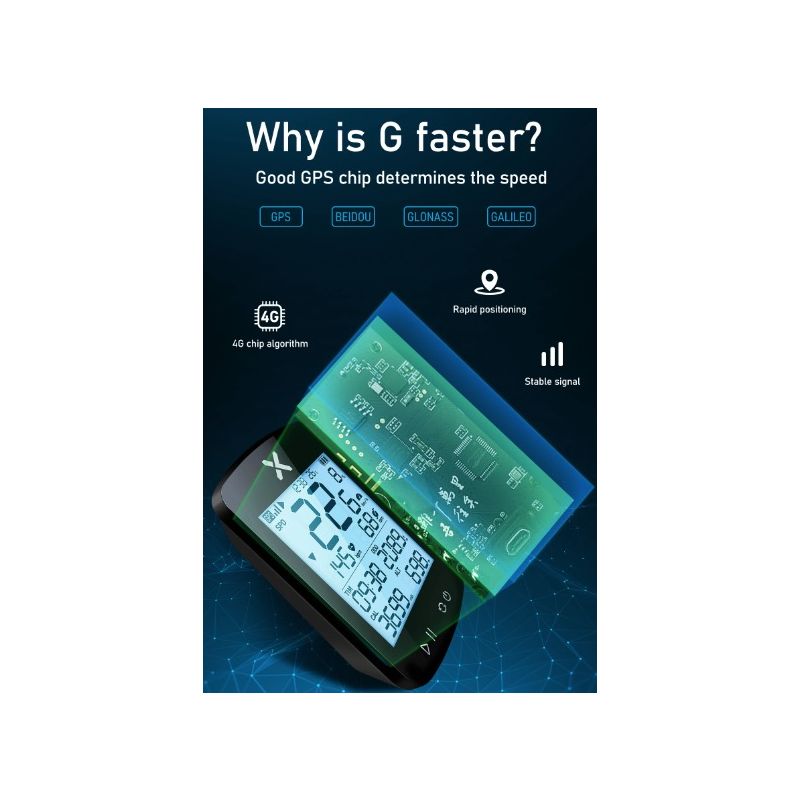 XOSS G+ G2 komputer rowerowy GPS z wyświetlaczem 2,2 cala i synchronizacją STRAVA na przygodę i trening