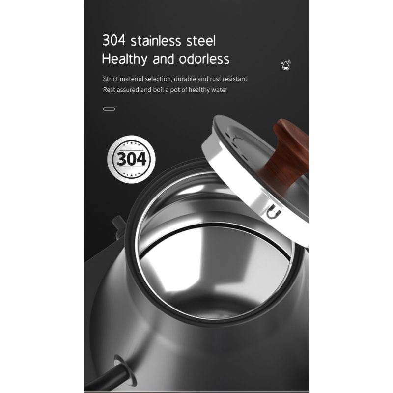 Czajnik elektryczny 1200 W gęsia szyja z regulator temperatury precyzyjne zalewanie szybkie nagrzewanie